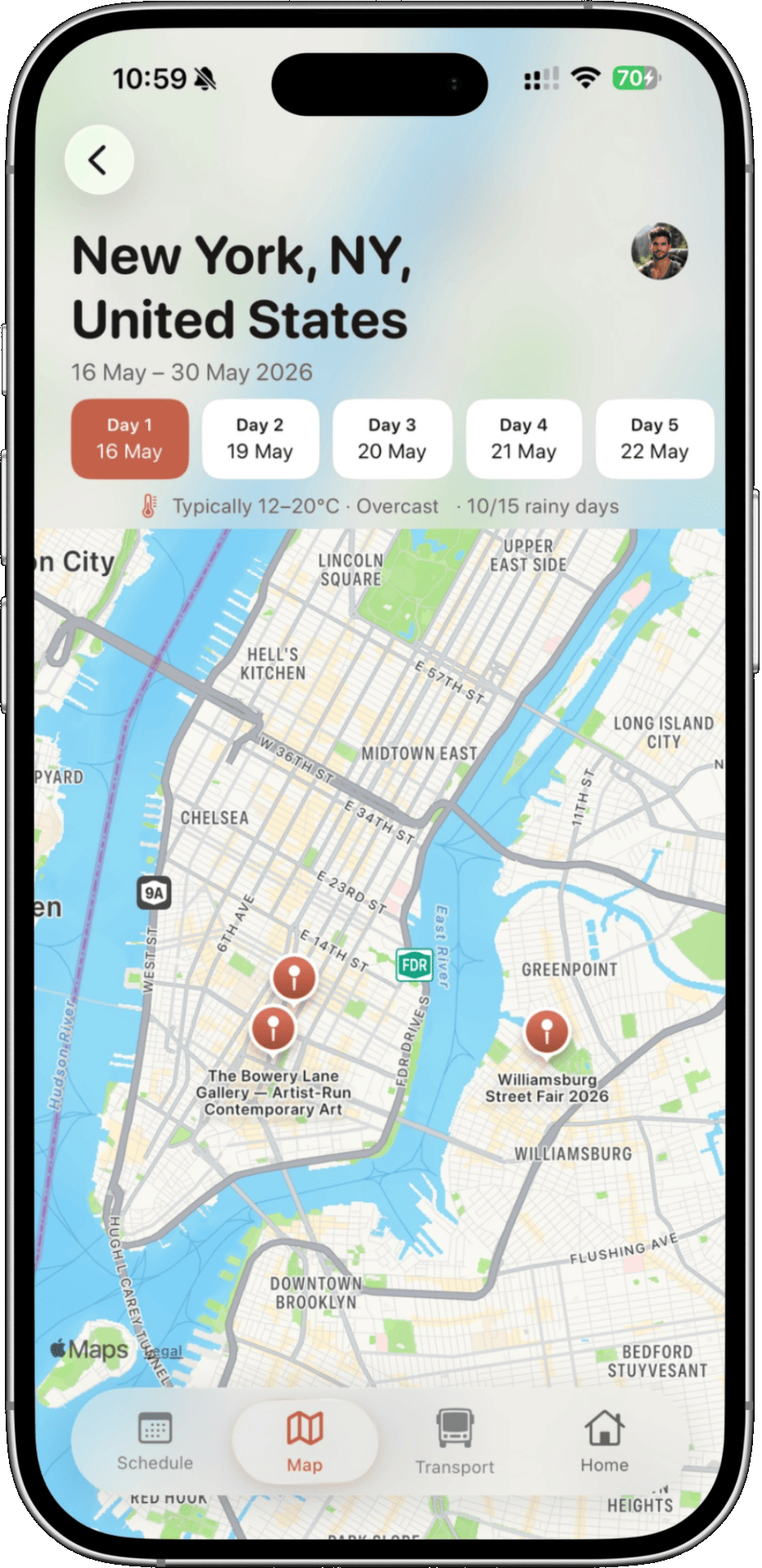 Map view